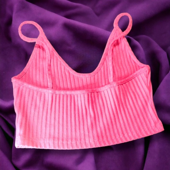 Shein solid ribbed knit cropped cami top - Picture 5 of 5